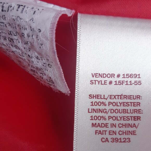 Northern Reflections SZ L Button Up Women's Red Faux Suede Lined Jacket - Picture 9 of 9